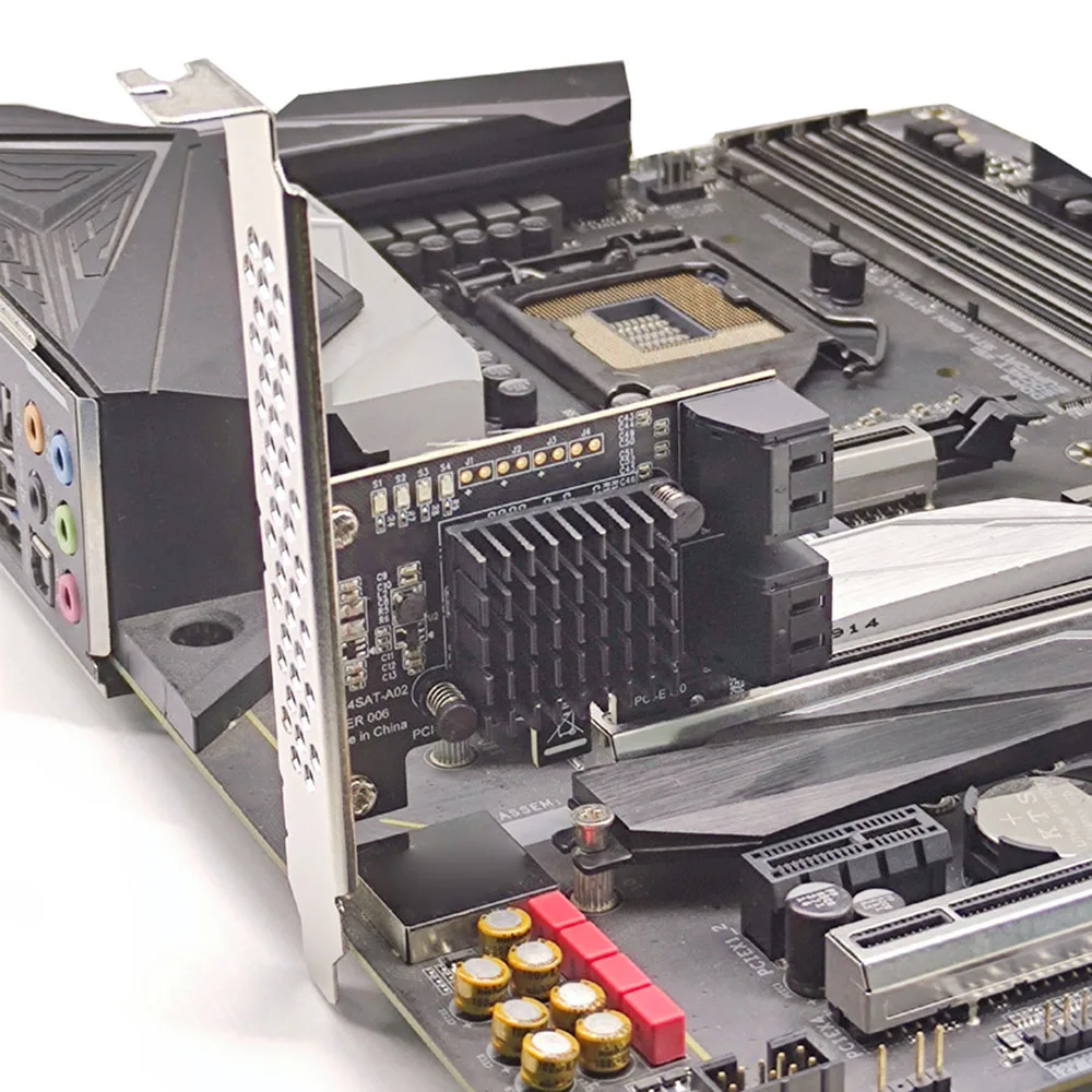 4-Port PCI-E To SATA3.0 Expansion Card Supports 4 SATA 3.0 SSD Solid State Drive Adapter For Windows 8/10 LINUX Sever 2008 R2 OS
4-Port PCI-E To SATA3.0 Expansion Card Supports 4 SATA 3.0 SSD Solid State Drive Adapter For Windows 8/10 LINUX Sever 2008 R2 OS