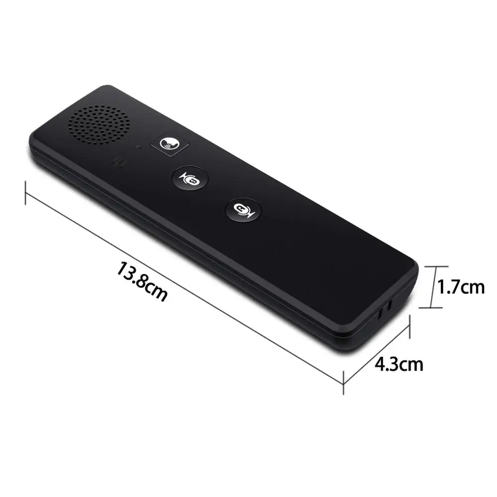 T3 Smart Bluetooth Multi-Languages Translator Voice Translator Instant Traductor Compatible with Market Most Smart Phone
T3 Smart Bluetooth Multi-Languages Translator Voice Translator Instant Traductor Compatible with Market Most Smart Phone