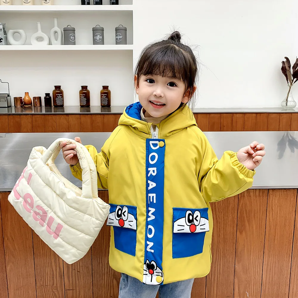 Baby Jacket Doraemon Baby Cotton-padded Coat Boys Girls Clothing Child Winter Thickening Boys Girls Outwear
Baby Jacket Doraemon Baby Cotton-padded Coat Boys Girls Clothing Child Winter Thickening Boys Girls Outwear