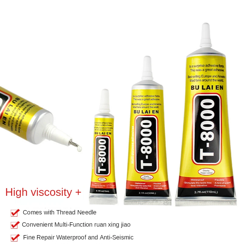 15/50/110ml LCD Frame Adhesive Glue T8000 Electronic Component Screen Bonding Glass Frame Repair Glue 
15/50/110ml LCD Frame Adhesive Glue T8000 Electronic Component Screen Bonding Glass Frame Repair Glue