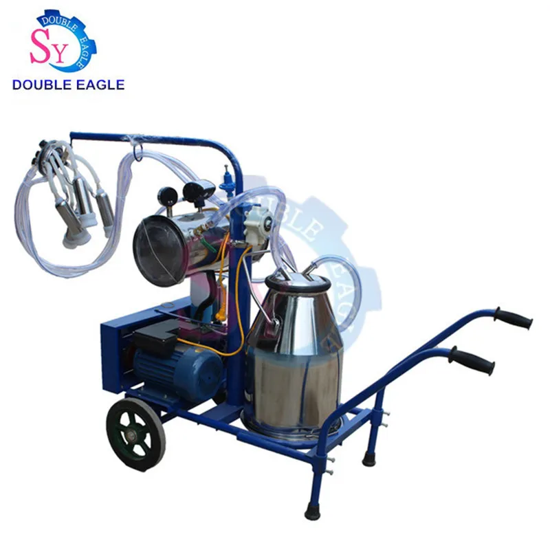 

Wholesale Price farm piston pump mobile cow milking machine sir lanka/stainless steel single bucket goat milk extruding machine