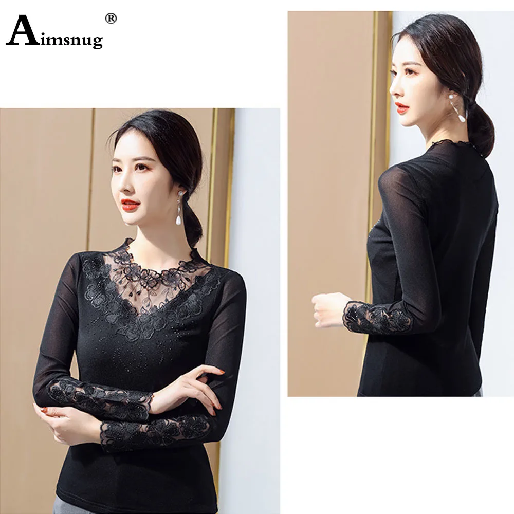 Fashion Shirt Ladies Elegant T-shirt Patchwork Lace Women's Tops Female Hollow Out T-shirt Kpop 2021 New Summer Casual Pullovers 
Fashion Shirt Ladies Elegant T-shirt Patchwork Lace Women's Tops Female Hollow Out T-shirt Kpop 2021 New Summer Casual Pullovers