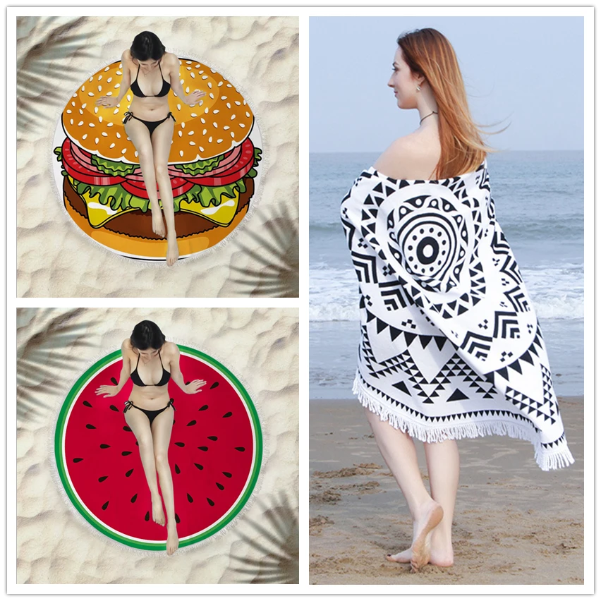 Round Beach Tassel Towel Tapestry Superfine fiber quick dry Sunblock cloak Bohemian Picnic mat Yoga Mat Bath Towel decor Blanket
Round Beach Tassel Towel Tapestry Superfine fiber quick dry Sunblock cloak Bohemian Picnic mat Yoga Mat Bath Towel decor Blanket