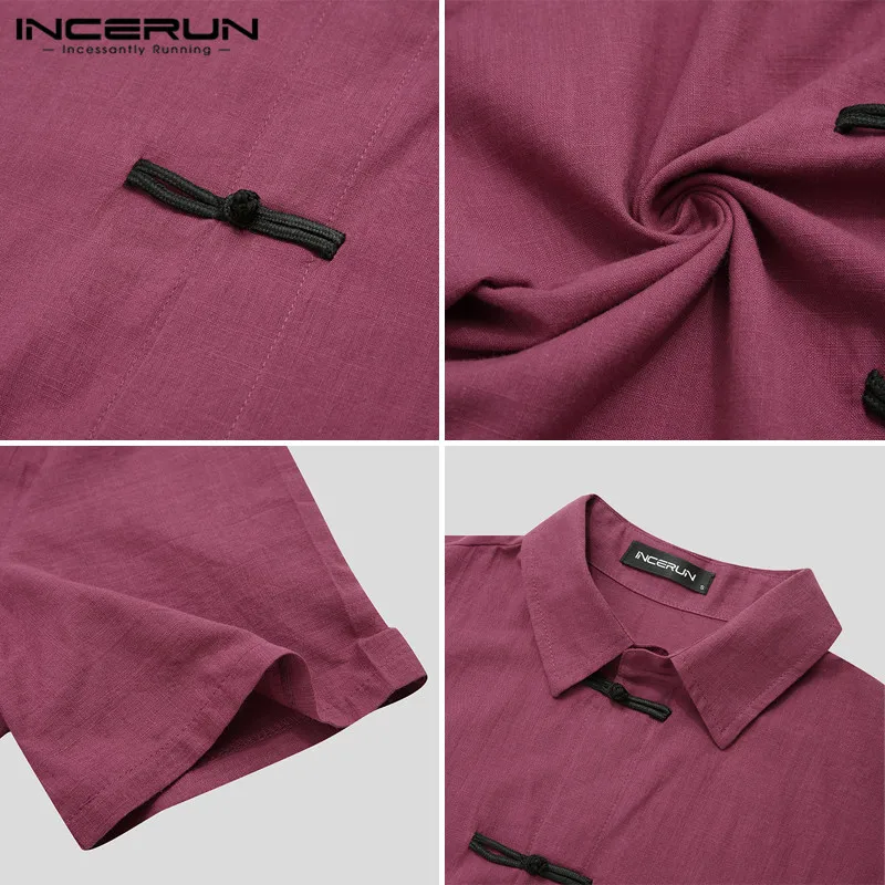 2021 Summer Vintage Cotton Shirt Men Short Sleeve Patchwork Chinese Style Shirts Turn-down Collar Button Casual Chemise INCERUN
2021 Summer Vintage Cotton Shirt Men Short Sleeve Patchwork Chinese Style Shirts Turn-down Collar Button Casual Chemise INCERUN