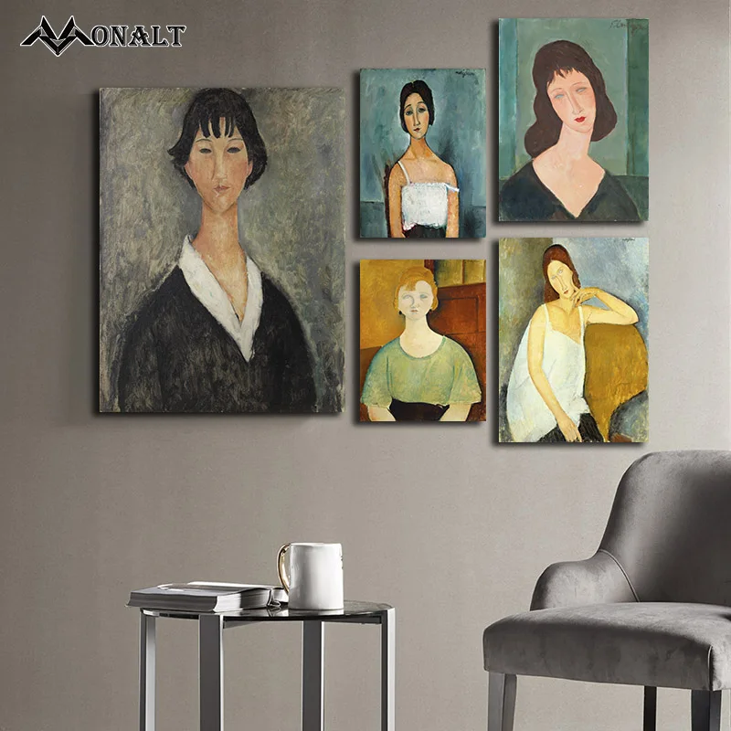 Modigliani Oil Painting woman picture Nordic canvas print Poster Hoom Decor living room wall abstract art Figure Famous painting
Modigliani Oil Painting woman picture Nordic canvas print Poster Hoom Decor living room wall abstract art Figure Famous painting