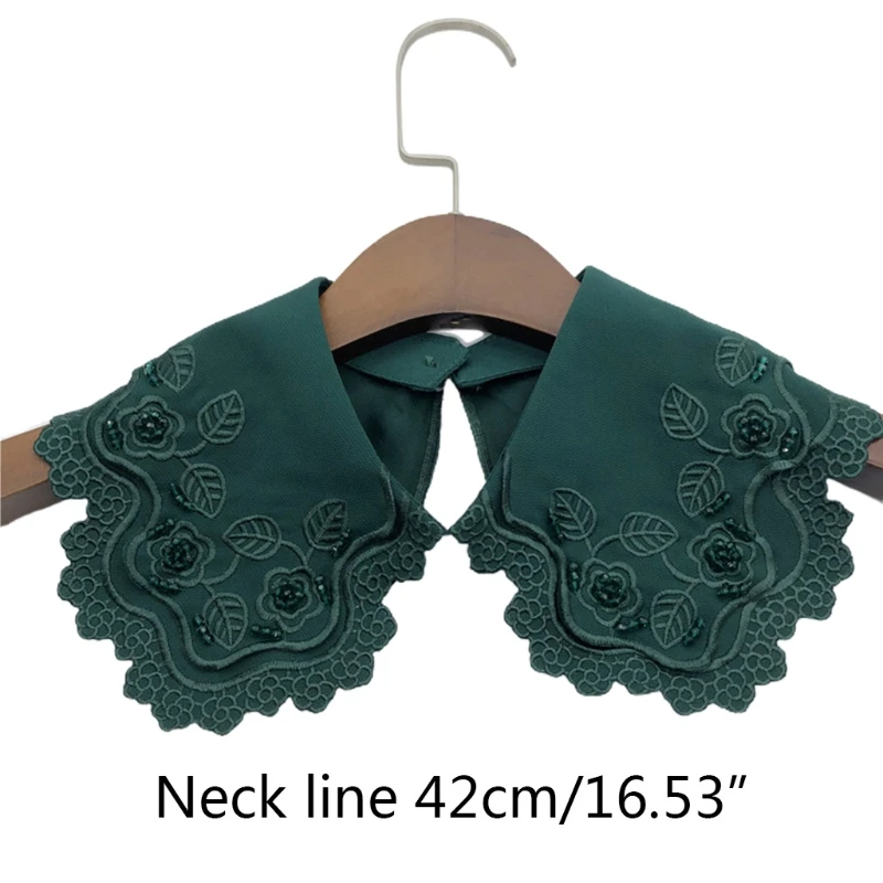 Women Multicolor Embroidery Fake Collar Shawl Wrap Handmade Faux Crystal Beading Half Shirt Necklace Decorative Capelet
Women Multicolor Embroidery Fake Collar Shawl Wrap Handmade Faux Crystal Beading Half Shirt Necklace Decorative Capelet