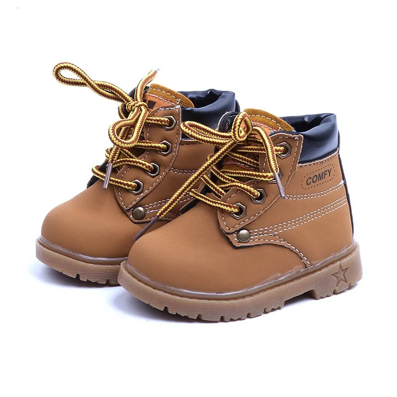 

2021 Fashion Winter Children's Boots Girls And Boys Plush Martin Boots Casual Warm Ankle Shoes Toddlers Sneakers Baby Snow Boots
