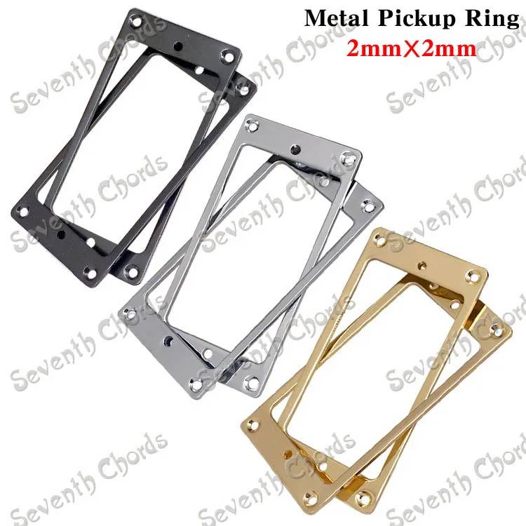 2 Pcs Metal Flat Electric Guitar Humbucker Pickup Ring Frame Mounting Ring - Made of iron - 2mmX2mm - - Chrome & Black & Gold
2 Pcs Metal Flat Electric Guitar Humbucker Pickup Ring Frame Mounting Ring - Made of iron - 2mmX2mm - - Chrome & Black & Gold