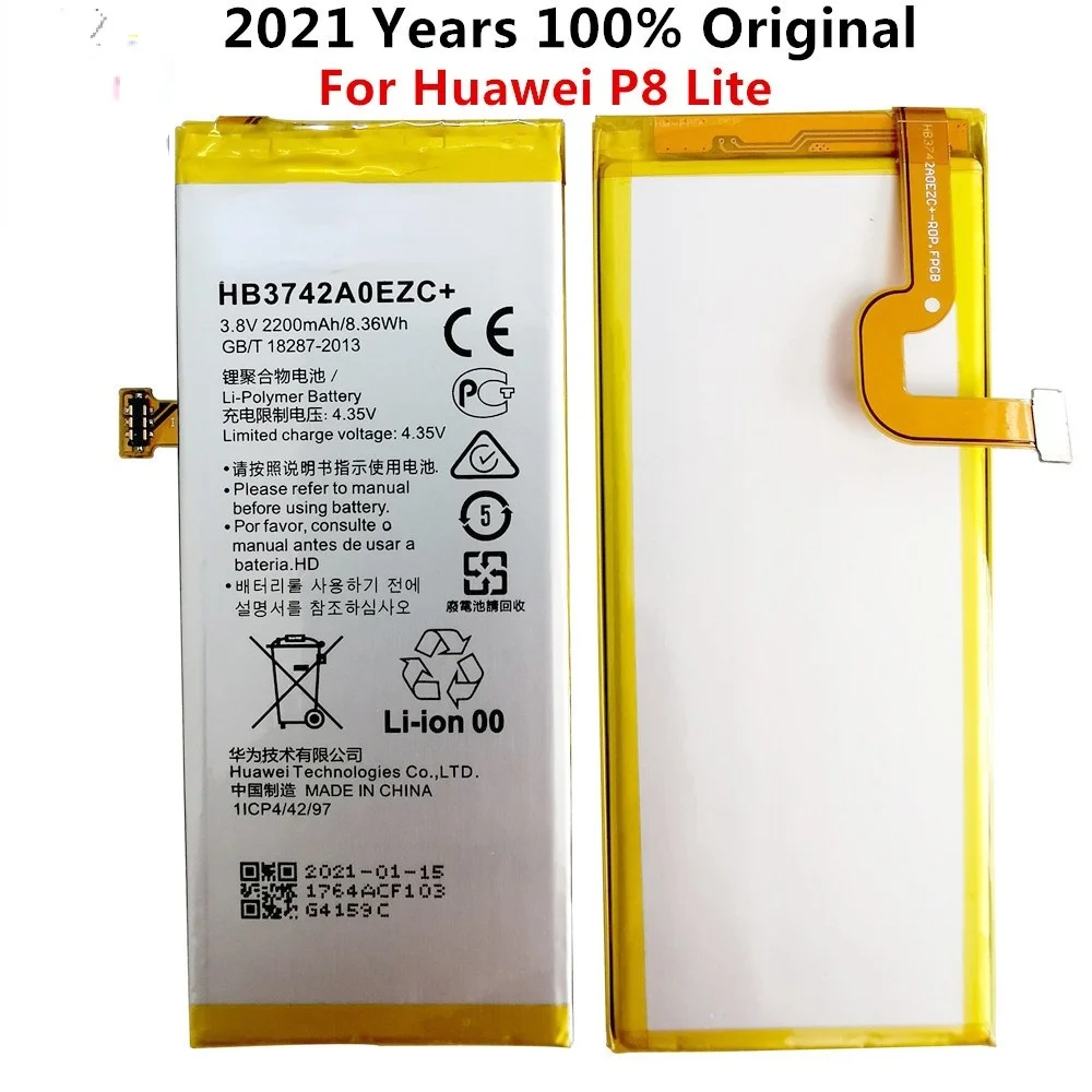 Original HB3742A0EZC+ Li-ion phone battery For Huawei P8 Lite Enjoy 5S ALE-CL00 UL00 CL10 UL10 TL00 TAG-AL00 TAG-CL00
Original HB3742A0EZC+ Li-ion phone battery For Huawei P8 Lite Enjoy 5S ALE-CL00 UL00 CL10 UL10 TL00 TAG-AL00 TAG-CL00