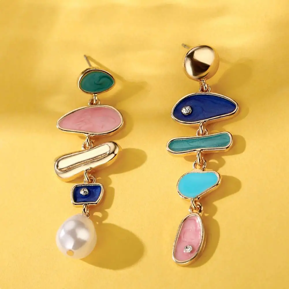 1 Pair Dangle Earrings Multicolor Rhinestones Jewelry Exquisite All Match Colorful Stud Earrings for Dating
1 Pair Dangle Earrings Multicolor Rhinestones Jewelry Exquisite All Match Colorful Stud Earrings for Dating