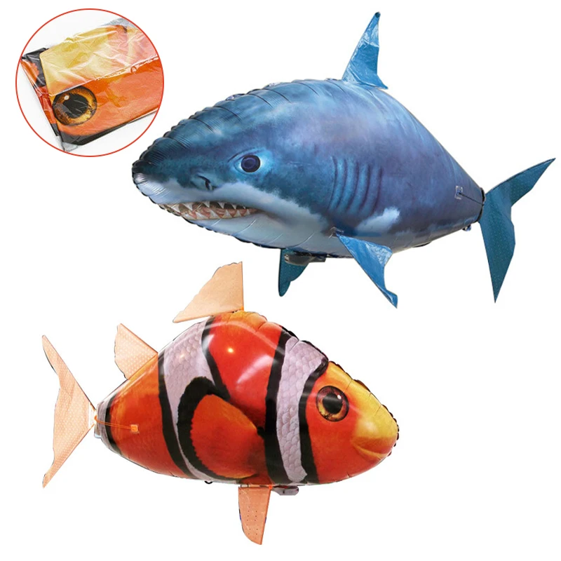 Creative Remote Control Flying Fish Shark Clownfish Electric Air Inflatable Flying Fish Party Decoration RC Animal Toys Gifts
Creative Remote Control Flying Fish Shark Clownfish Electric Air Inflatable Flying Fish Party Decoration RC Animal Toys Gifts