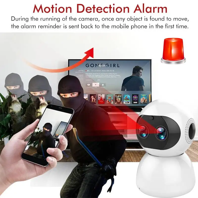 12MP Dual 1080P Lens FHD 8x Zoom 360 PTZ Smart Home IP Camera AI Movement Detection TF Card & Cloud Storage Security Monitor
12MP Dual 1080P Lens FHD 8x Zoom 360 PTZ Smart Home IP Camera AI Movement Detection TF Card & Cloud Storage Security Monitor