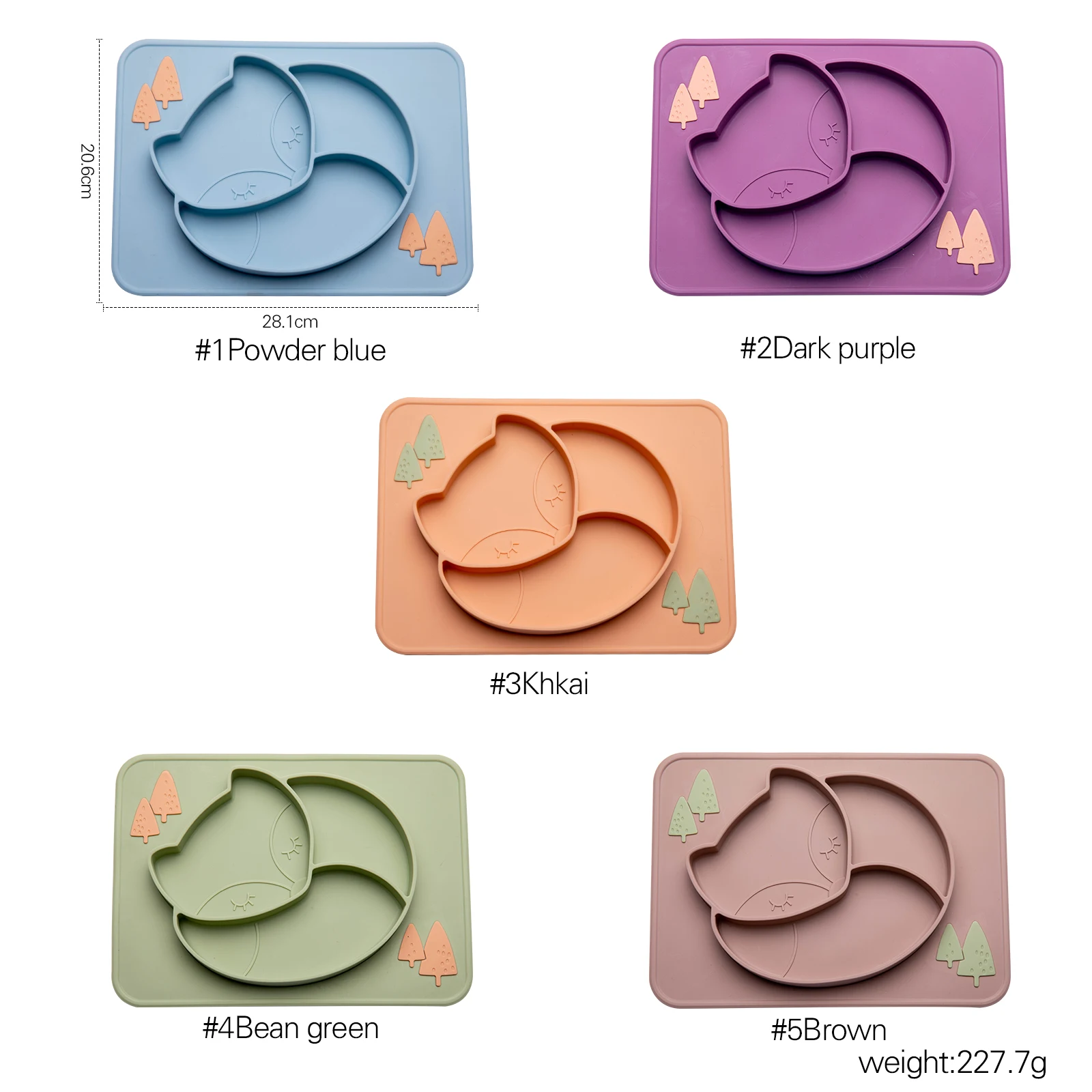 100% Food Grade Baby Feeding Dining Plate Cute Fox Silicone Sucker Tableware Infant Kids Supplementary Food Bowl Soft Dishes
100% Food Grade Baby Feeding Dining Plate Cute Fox Silicone Sucker Tableware Infant Kids Supplementary Food Bowl Soft Dishes