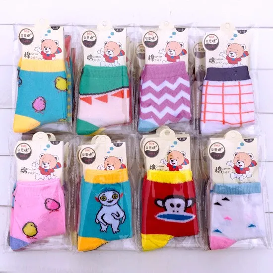 4 пар/лот носки для маленьких мальчиков новорожденных хлопковые девочек короткие