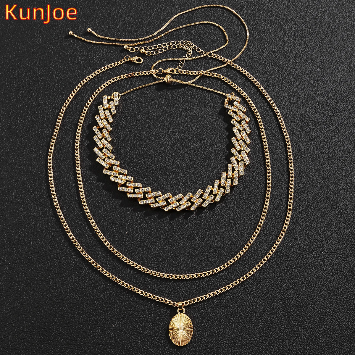 KunJoe Hip Hop Cuban Chain Men Multilayer Gold Color Leaves Pendant Necklaces Bohemian Chain Jewelry Collar Necklace For Women
KunJoe Hip Hop Cuban Chain Men Multilayer Gold Color Leaves Pendant Necklaces Bohemian Chain Jewelry Collar Necklace For Women