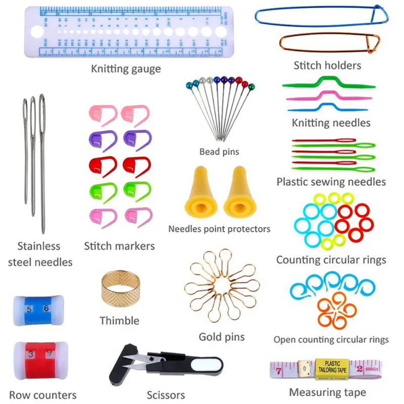 100Pcs/lot Sewing Box Kit Sewing Thread Stitches Knitting Needles Tools Quilting Stitching Embroidery Thread Sewing Tool Hot
100Pcs/lot Sewing Box Kit Sewing Thread Stitches Knitting Needles Tools Quilting Stitching Embroidery Thread Sewing Tool Hot