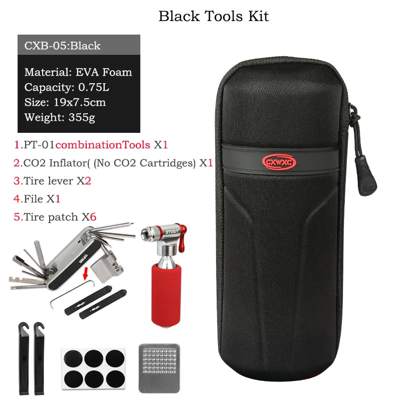 CXWXC Multifunction Repair Tool Kit Bag with Mini Bicycle CO2 Inflator,Cycling Screwdrivers Kit, Portable MTB EVA Capsule Bag
CXWXC Multifunction Repair Tool Kit Bag with Mini Bicycle CO2 Inflator,Cycling Screwdrivers Kit, Portable MTB EVA Capsule Bag