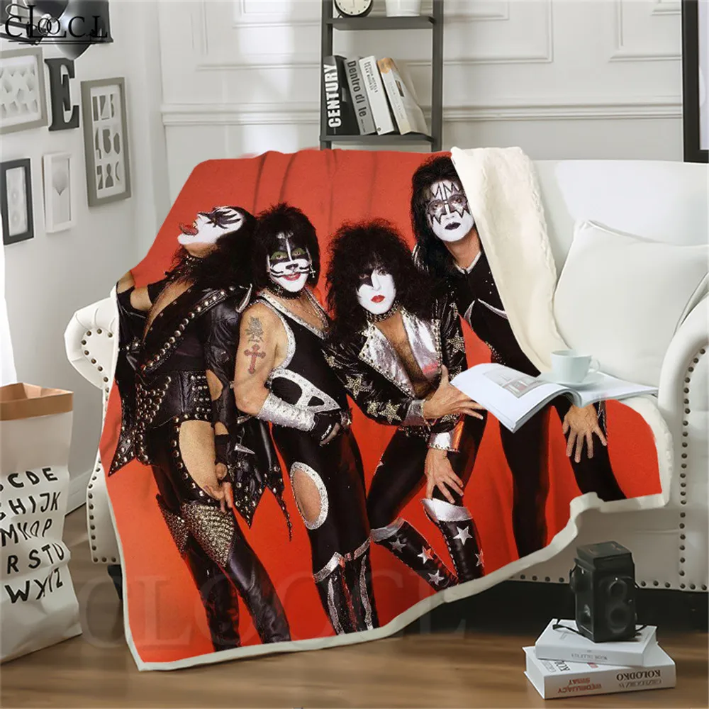 KISS Rock Band Blankets Fashion 3D Blankets for Beds Adult Quilt Bedding Cover Sofa Travel Office Character Throw Blanket
KISS Rock Band Blankets Fashion 3D Blankets for Beds Adult Quilt Bedding Cover Sofa Travel Office Character Throw Blanket
