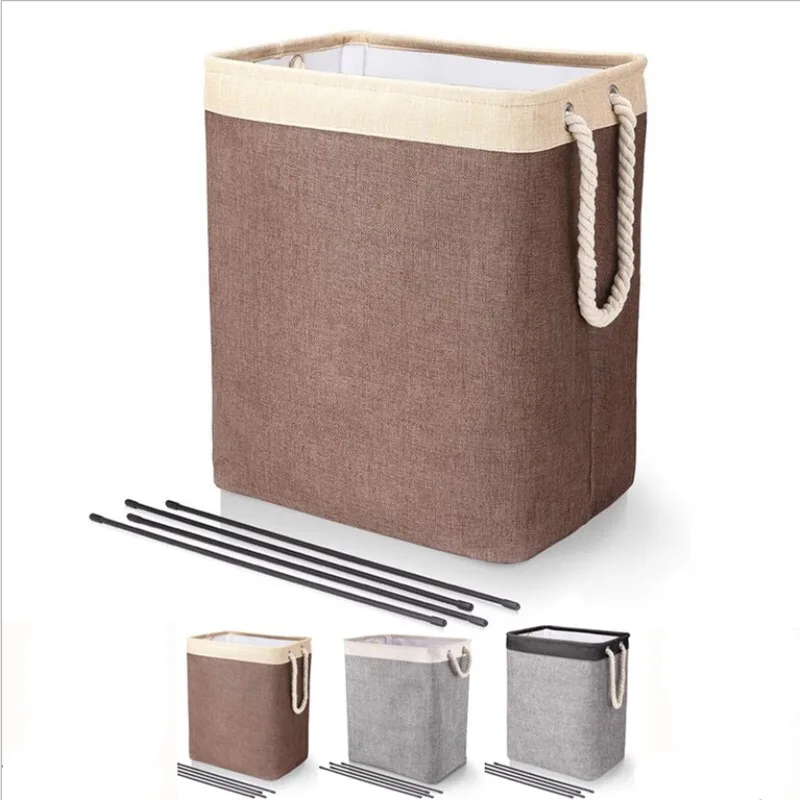 Laundry Basket with Handle Collapsible Linen Laundry Hampers Built-in Lining Detachable Brackets for Toys Clothe Organizer Brown
Laundry Basket with Handle Collapsible Linen Laundry Hampers Built-in Lining Detachable Brackets for Toys Clothe Organizer Brown