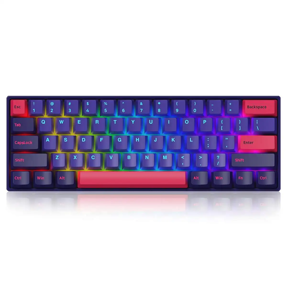 AKKO 3061 Reon RGB 61Keys Mechanical Keyboard Wireless bluetooth Keyboard Type-C Gateron Switch PBT Keycaps Gaming Keyboard
AKKO 3061 Reon RGB 61Keys Mechanical Keyboard Wireless bluetooth Keyboard Type-C Gateron Switch PBT Keycaps Gaming Keyboard