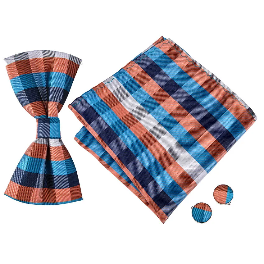 Barry.Wang Fashion Gold Plaid Bow Ties For Men Silk Butterfly Pre-Tied Bow Tie Pocket Square Cufflinks Suit Set Floral Bowtie
Barry.Wang Fashion Gold Plaid Bow Ties For Men Silk Butterfly Pre-Tied Bow Tie Pocket Square Cufflinks Suit Set Floral Bowtie