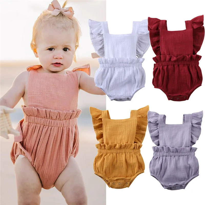 pudcoco Newborn Baby Boy Girl Ruffle Sleeve Clothes Solid Soft cotton Romper Sunsuit Summer Sweet Babe Infant Jumpsuit Outfits
pudcoco Newborn Baby Boy Girl Ruffle Sleeve Clothes Solid Soft cotton Romper Sunsuit Summer Sweet Babe Infant Jumpsuit Outfits
