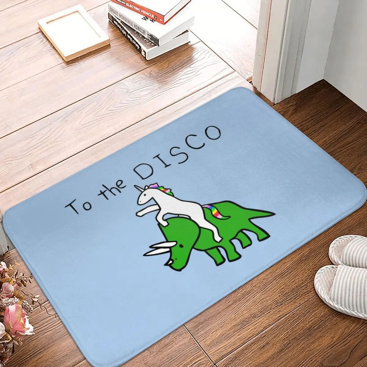 To The Disco Unicorn Riding Triceratops Doormat Carpet Rug Polyester Anti-slip Floor Decor Bath Bathroom Kitchen Bedroom 40x60
To The Disco Unicorn Riding Triceratops Doormat Carpet Rug Polyester Anti-slip Floor Decor Bath Bathroom Kitchen Bedroom 40x60