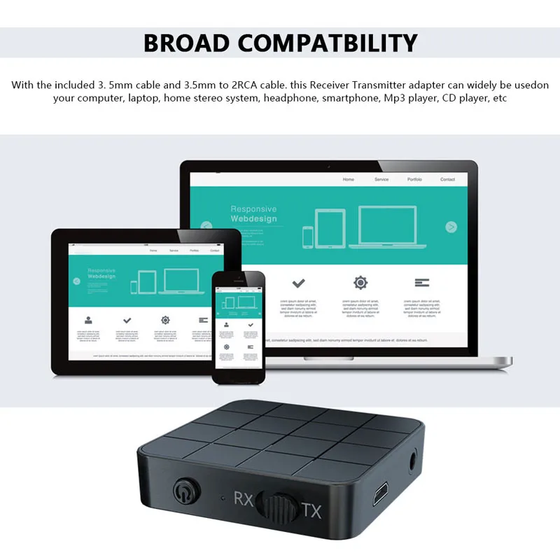 Bluetooth 5.0 Audio Receiver Transmitter 3.5MM AUX Interface Plug&Play RCA Adapter Stereo Music Loudspeaker For Car PC Speakers
Bluetooth 5.0 Audio Receiver Transmitter 3.5MM AUX Interface Plug&Play RCA Adapter Stereo Music Loudspeaker For Car PC Speakers