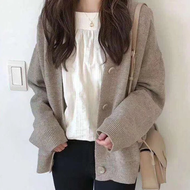 Ailegogo 2020 Autumn Winter Women's Knitwear Casual Stylish Knitted Button Cardigans Fashionable Korean Lady Sweaters SWC8509
Ailegogo 2020 Autumn Winter Women's Knitwear Casual Stylish Knitted Button Cardigans Fashionable Korean Lady Sweaters SWC8509