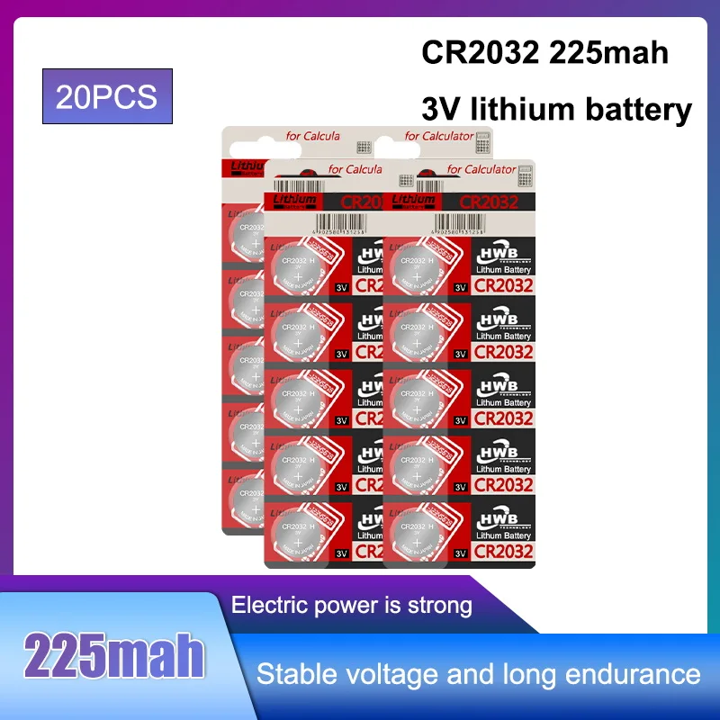 20pcs For maxell original 2032 battery cr2032 3v Button Cell Coin Lithium Batteries for Watch Computer Toy Remote Control
20pcs For maxell original 2032 battery cr2032 3v Button Cell Coin Lithium Batteries for Watch Computer Toy Remote Control