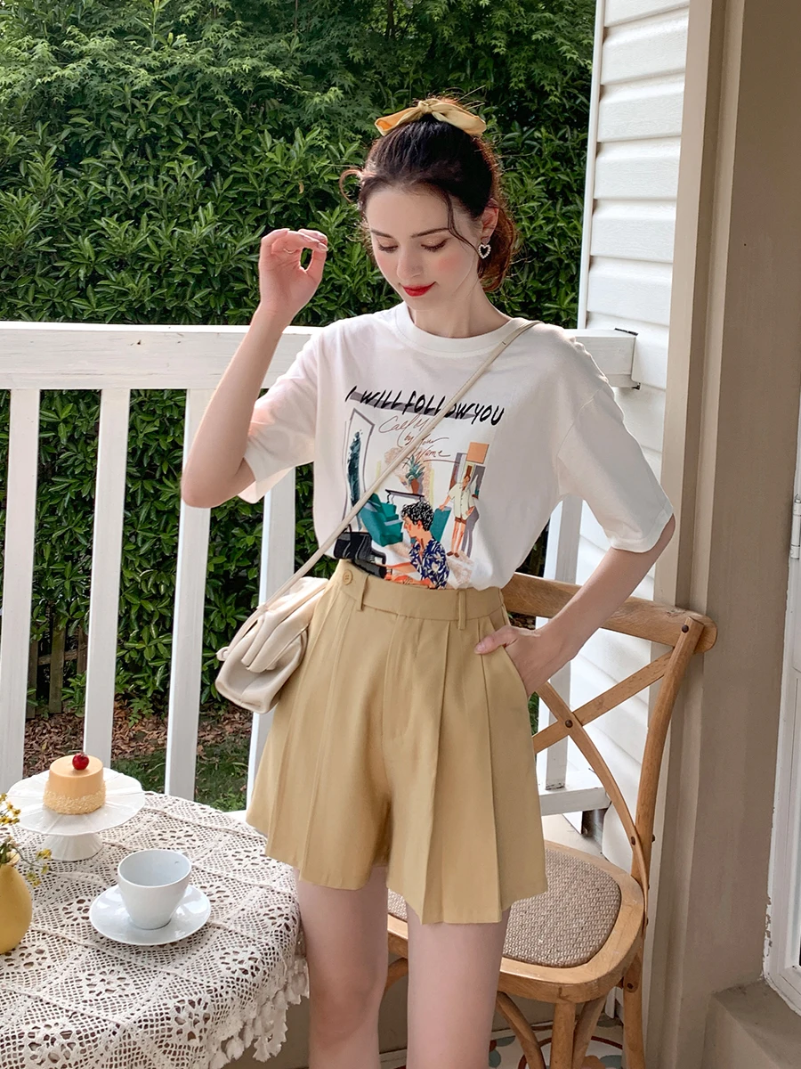 PP2063 Shorts women's summer 2020 new Korean style high waist commuter loose
PP2063 Shorts women's summer 2020 new Korean style high waist commuter loose