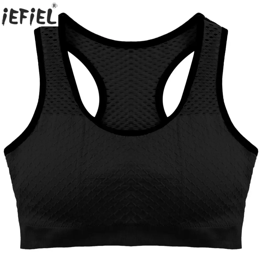 Casual Wireless Sports Bra Seamless Netted U Neck Racer Back Padded Bra Fashion Solid Color Workout Running Gym Yoga Bra Top
Casual Wireless Sports Bra Seamless Netted U Neck Racer Back Padded Bra Fashion Solid Color Workout Running Gym Yoga Bra Top