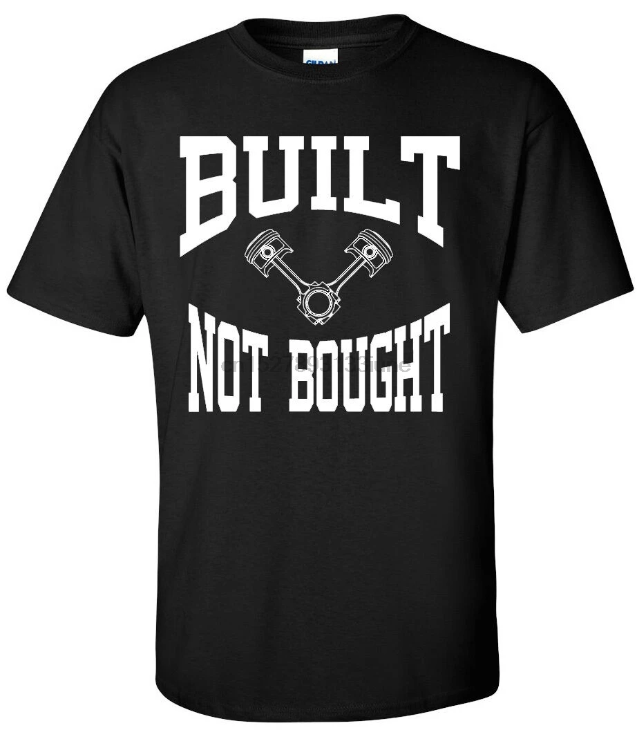 Built Not bought рубашка Jdm футболка машина Chevy Racing Горячая винтажная печать прекрасная