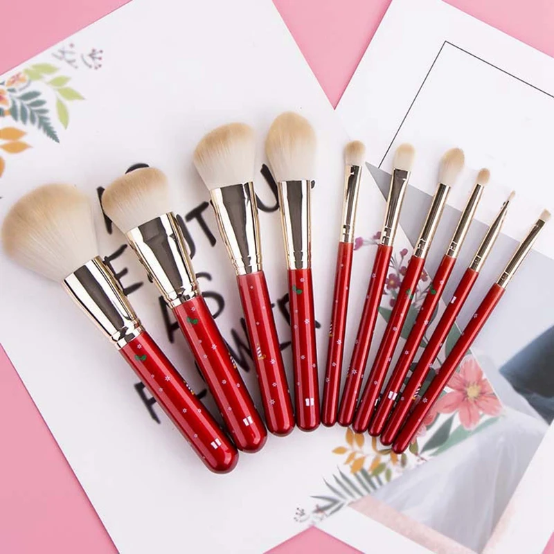 10 Makeup Brush Set Man-Made Fiber Blush Eyebrow Eye Shadow Eyeliner Eyeliner Makeup Brush Tool Gift 
10 Makeup Brush Set Man-Made Fiber Blush Eyebrow Eye Shadow Eyeliner Eyeliner Makeup Brush Tool Gift
