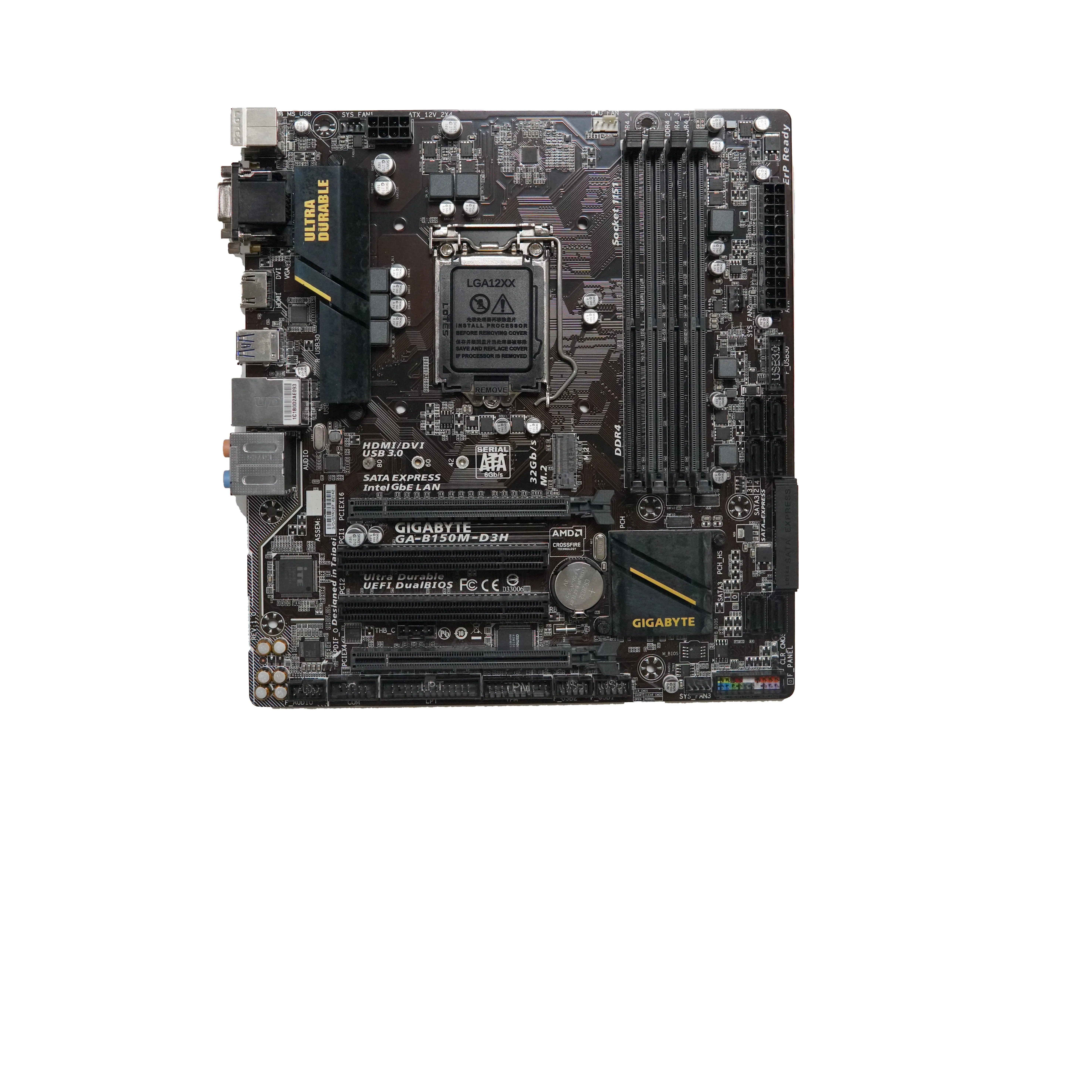 Office computer electronic motherboard B150M-D3H DDR3 LGA1151 Computer Shenzhen
Office computer electronic motherboard B150M-D3H DDR3 LGA1151 Computer Shenzhen