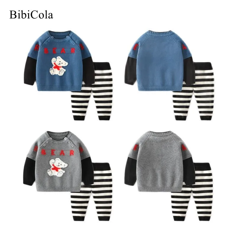 Infant Baby Boys Sweater Suits Autumn Winter Knitting Cartoon Sweater Sets Warm Baby Boy Clothing 2pcs Newborn Clothes 0-3 Years
Infant Baby Boys Sweater Suits Autumn Winter Knitting Cartoon Sweater Sets Warm Baby Boy Clothing 2pcs Newborn Clothes 0-3 Years