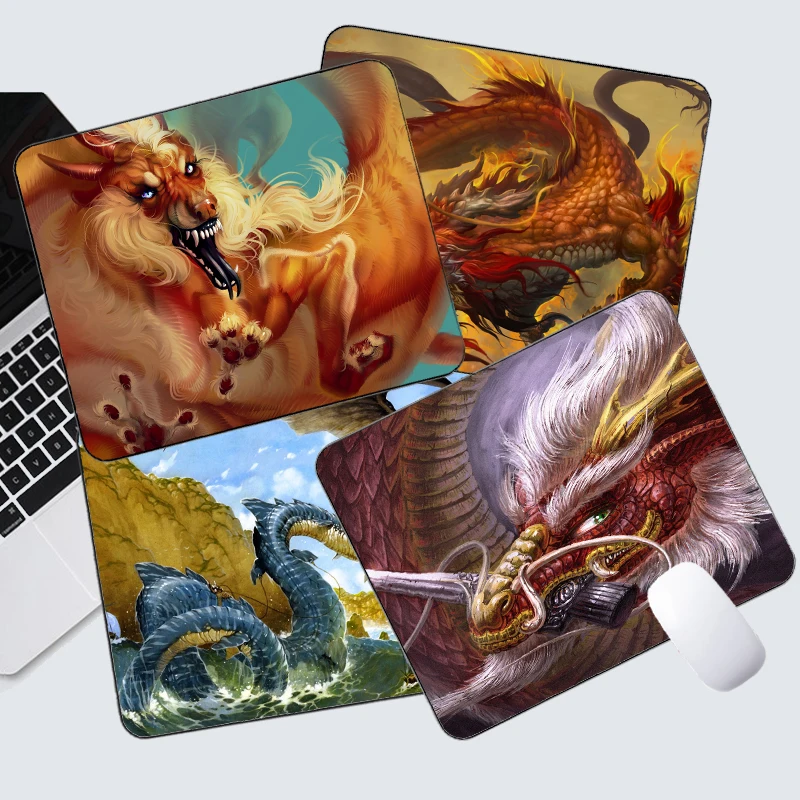 Фото Коврик для мыши с изображением китайского дракона игровой компьютерный