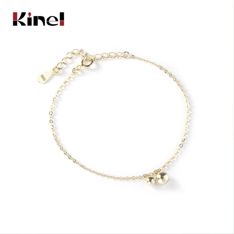 Kinel Round Beads Silver Bracelet Minimalist Korea Bracelets for Women 925 Sterling Silver Wedding 14K Gold Jewelry
Kinel Round Beads Silver Bracelet Minimalist Korea Bracelets for Women 925 Sterling Silver Wedding 14K Gold Jewelry