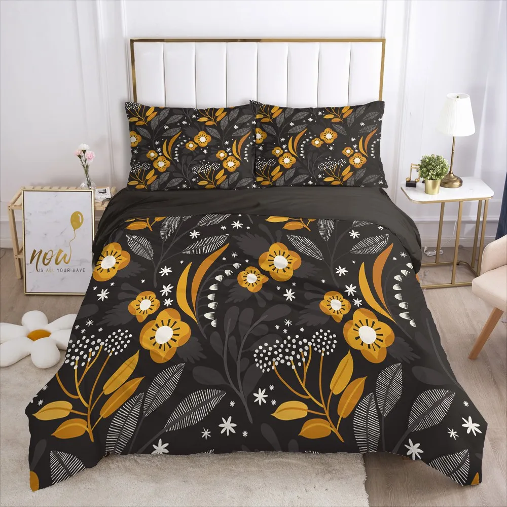 3D Bedding Set Quilt Covers Pillow Shams Duvet Cover Sets Bedclothes Bed Linens Queen Double Size Black White Home Textile
3D Bedding Set Quilt Covers Pillow Shams Duvet Cover Sets Bedclothes Bed Linens Queen Double Size Black White Home Textile