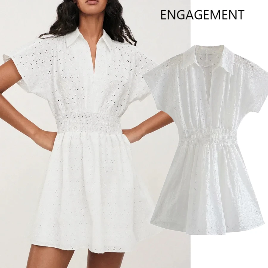 2021 Women Basic Summer Dress Women England Simple Vintage Hollow Out Sexy Mini Dress Vestidos
2021 Women Basic Summer Dress Women England Simple Vintage Hollow Out Sexy Mini Dress Vestidos