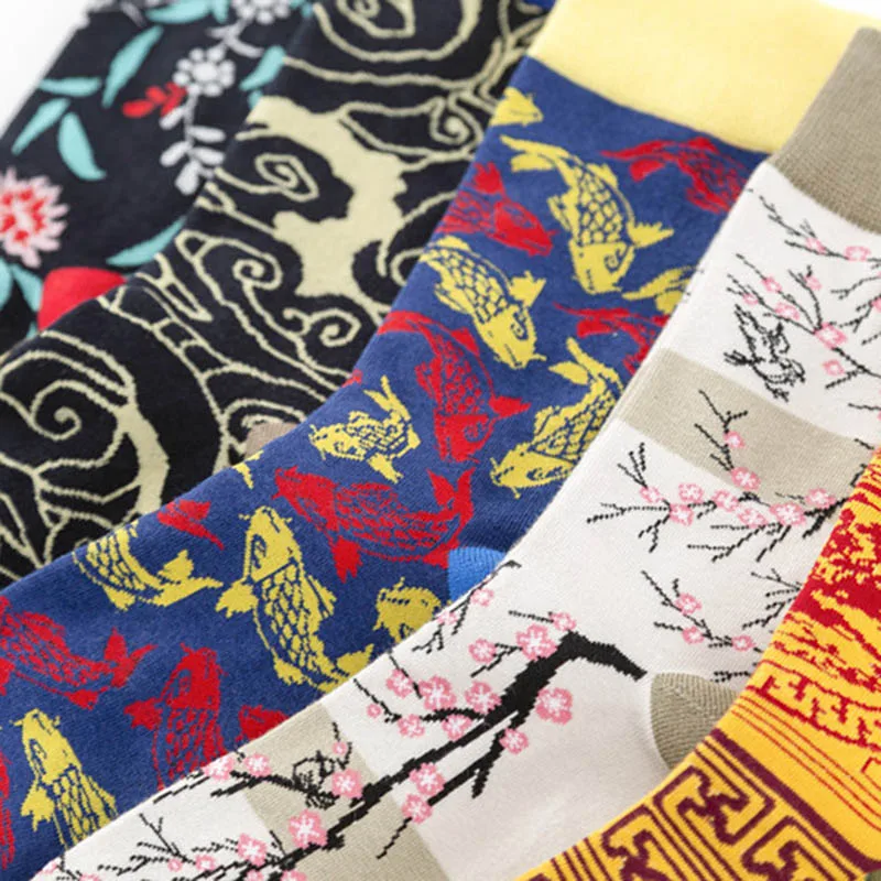 Autumn/Spring Creative Fashion Hip Hop Men Socks Breathable Antiskid Unisex Streets Tide Socks Outdoor National Wind Funny Sox
Autumn/Spring Creative Fashion Hip Hop Men Socks Breathable Antiskid Unisex Streets Tide Socks Outdoor National Wind Funny Sox
