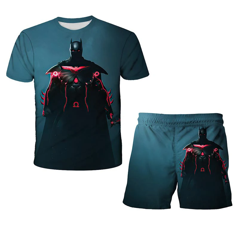 New Summer Bat T-shirt Set 3D Printed Comic Top + Shorts 2-piece Set 4-14Year Boys and Girls Street Casual Funny T-shirt Set
New Summer Bat T-shirt Set 3D Printed Comic Top + Shorts 2-piece Set 4-14Year Boys and Girls Street Casual Funny T-shirt Set