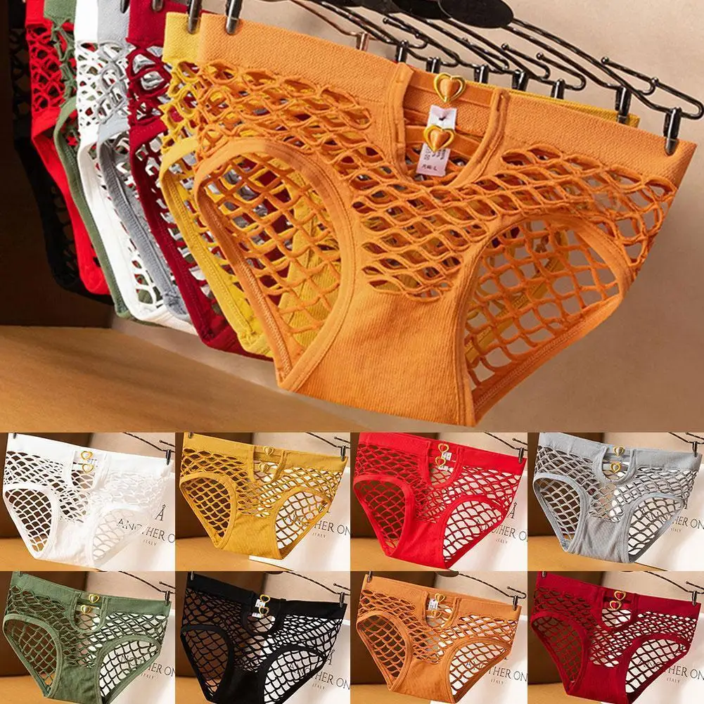 Women Panties Sexy Cotton Mid-Waist Briefs Figure-Nets M-XL Underwear Erotic Elasticity Hollow Lingerie Design High W5M0
Women Panties Sexy Cotton Mid-Waist Briefs Figure-Nets M-XL Underwear Erotic Elasticity Hollow Lingerie Design High W5M0