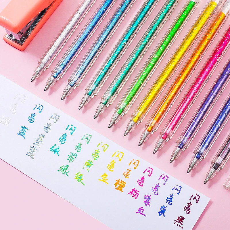 12/18 Colors Highlighter Pen Set Cute Glitter Color Gel Pen Painting Writing tool For Girl Kids Gifts DIY School Art Stationery
12/18 Colors Highlighter Pen Set Cute Glitter Color Gel Pen Painting Writing tool For Girl Kids Gifts DIY School Art Stationery