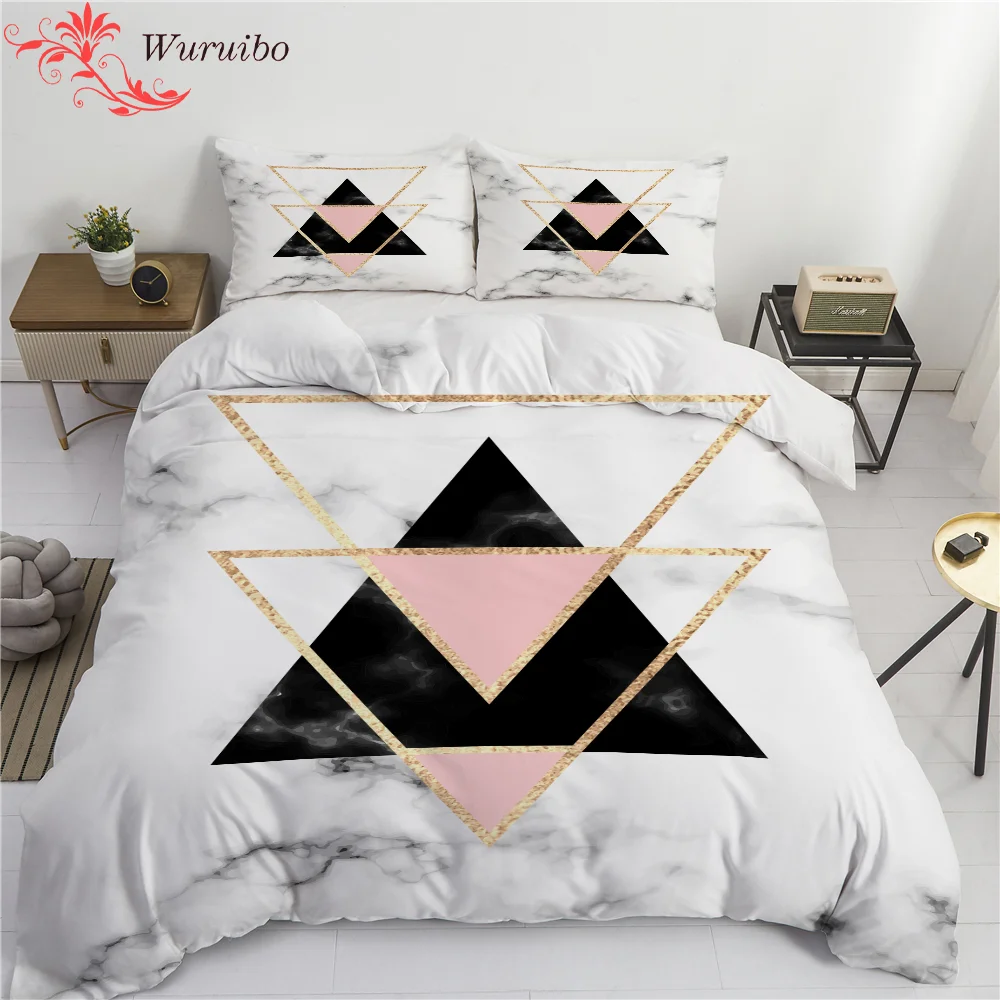 Simple Geometric Marble Bedding Set Twin King Size White Polygon Duvet Cover With Pillowcase Kids Adult Bedroom Decor Bed Linens
Simple Geometric Marble Bedding Set Twin King Size White Polygon Duvet Cover With Pillowcase Kids Adult Bedroom Decor Bed Linens