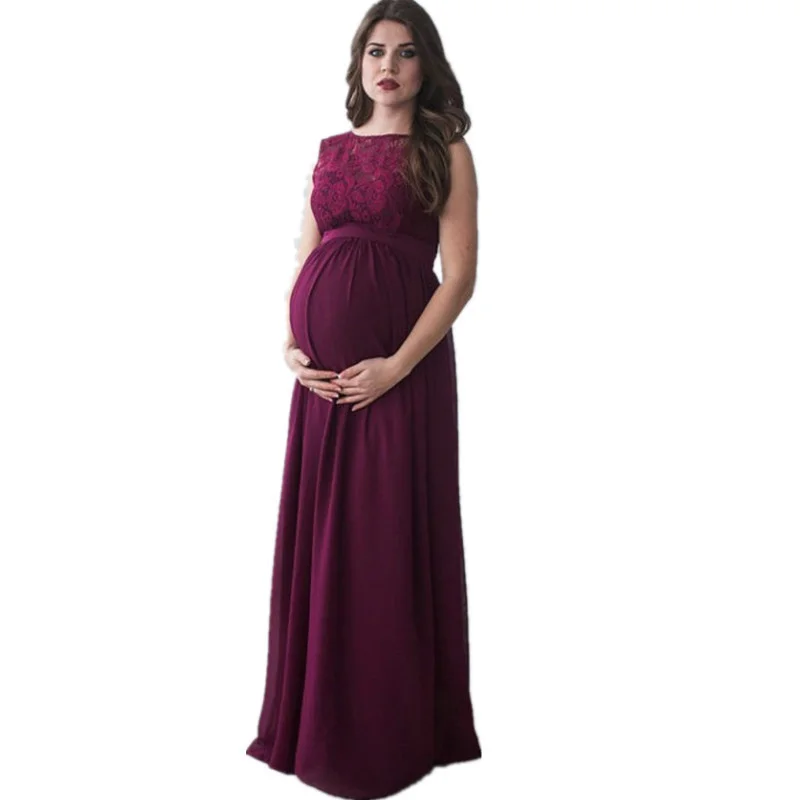 

Maternity Photography Props Dresses For Photo Shoots Shoot Pregnancy Clothes Sexy Costumes Pregnant Women Lace Long Dress Beach