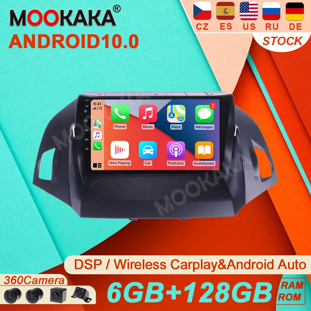 Автомагнитола 6 + 128G Android10.0 для Ford Kuga Escape 2012-2019, мультимедийный видеоплеер, навигация, автоаксессуары, 2 Din, без DVD
Автомагнитола 6 + 128G Android10.0 для Ford Kuga Escape 2012-2019, мультимедийный видеоплеер, навигация, автоаксессуары, 2 Din, без DVD