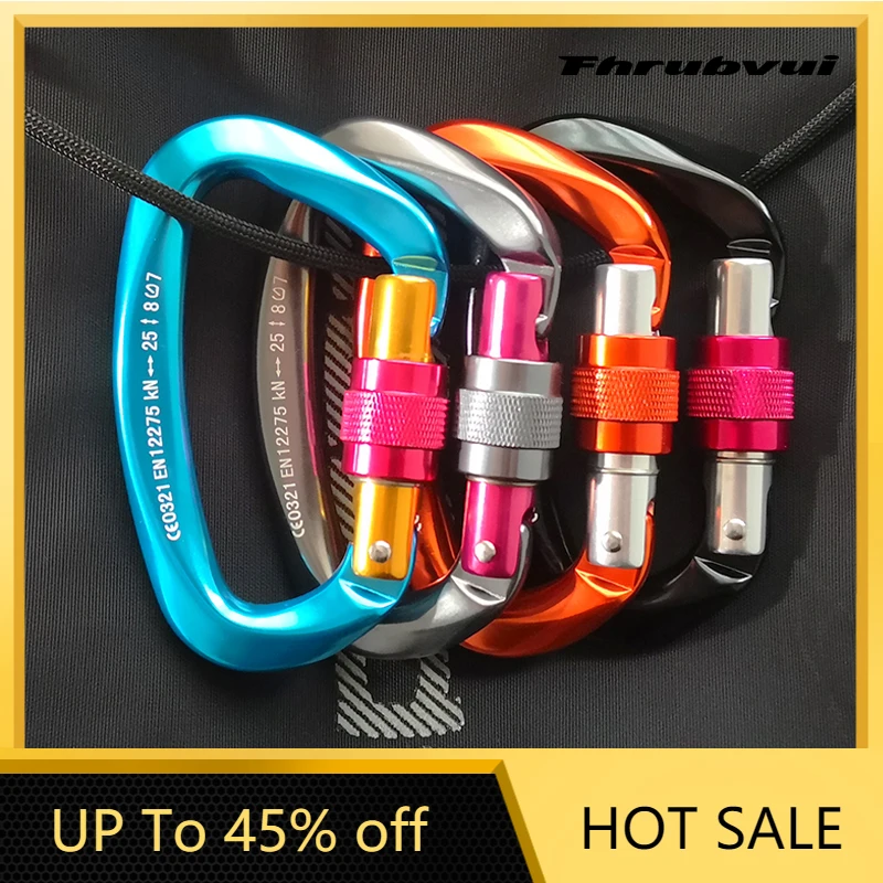 4 Pieces/set 25KN Professional Carabiner Aviation Aluminum Outdoor Climbing Equipment
4 Pieces/set 25KN Professional Carabiner Aviation Aluminum Outdoor Climbing Equipment