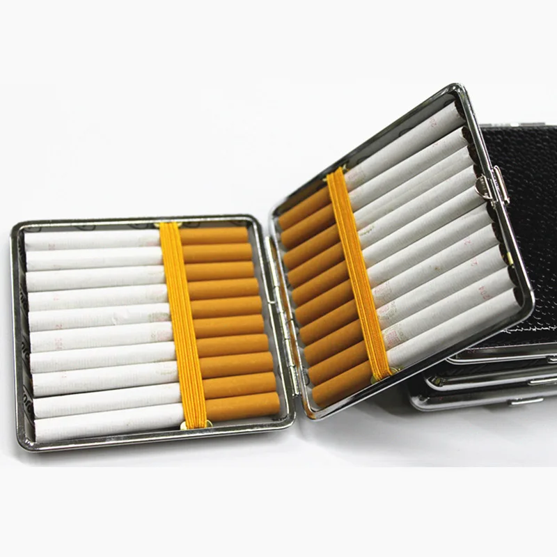 Vintage Leather Cigarette Case Personalized Creative 20 Sticks with Rubber Band Gift Box Holder Metal Leather Holds Smoke
Vintage Leather Cigarette Case Personalized Creative 20 Sticks with Rubber Band Gift Box Holder Metal Leather Holds Smoke