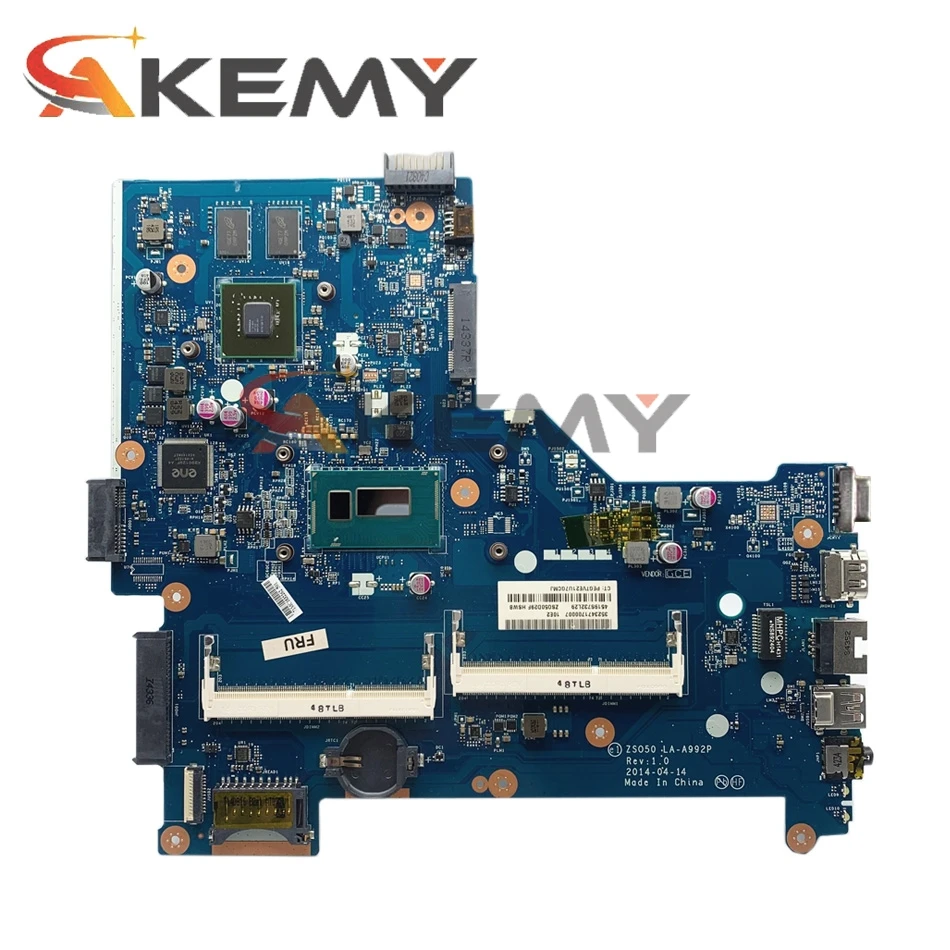 Laptop Motherboard For HP 15-R 780120-001 ZS050 LA-A992P I5-4210U 820M 2GB 100% fully tested
Laptop Motherboard For HP 15-R 780120-001 ZS050 LA-A992P I5-4210U 820M 2GB 100% fully tested